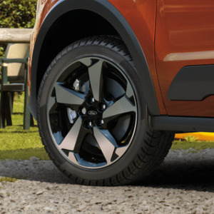 Disk iz lahke zlitine 17" s 5 kraki, črne barve